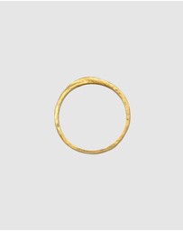 Haze & Glory - ICONIC EXCLUSIVE - Ring Band Twisted in 925 Sterling Silver Gold Plated