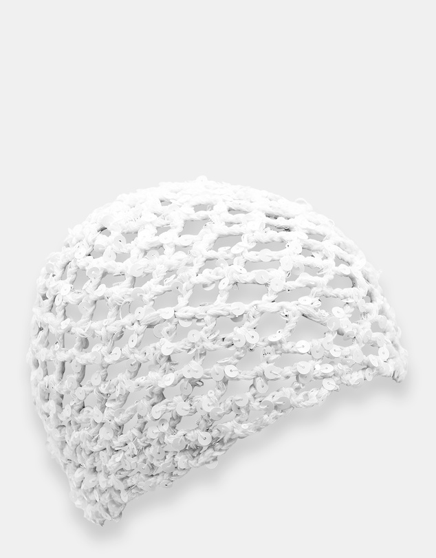 Morgan & Taylor - Sophie Crochet Mesh Hat in White