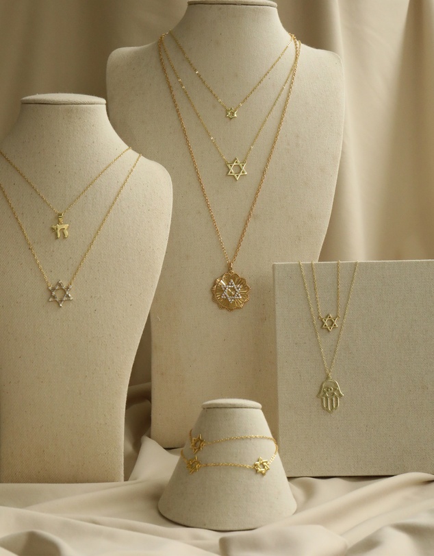 Zahar - Star of David Disc Necklace