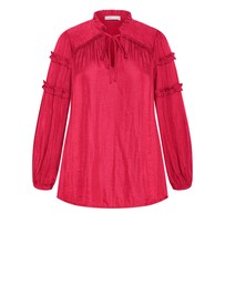 City Chic - Drama Queen Long Sleeve Shirt