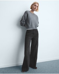 M.N.G - High-Waisted Wide-Leg Jeans