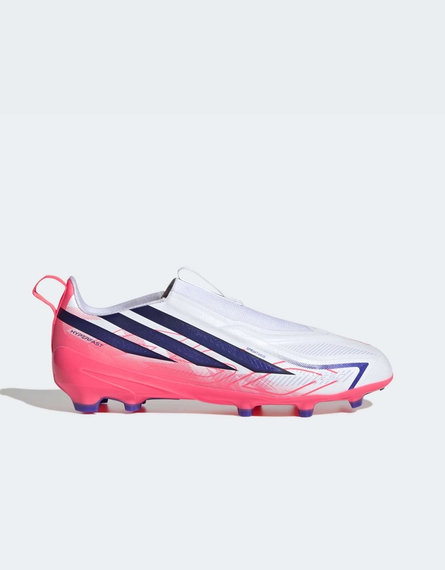 adidas Performance - F50 Hyperfast League Laceless Firm Ground Foot Football Ball Boots Kids