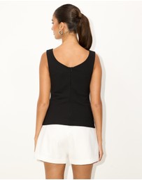 Dazie - Solene Draped Top