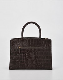 Cobb & Co - Arlie Leather Croc Tote