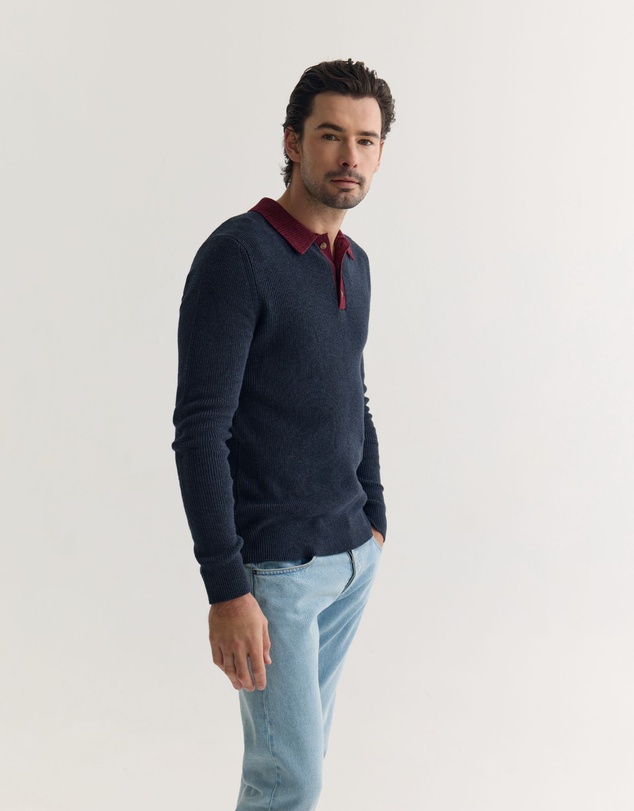 Oxford - Sam Contrast Collar Knit
