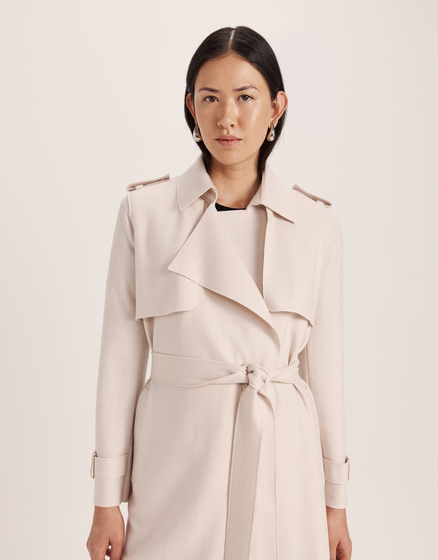 SABA - Karla Wool Longline Trench Coat