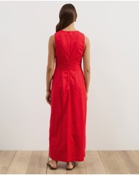 Atmos&Here - Hailey Linen Blend Midi Dress