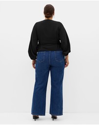 City Chic - After Dark V Neck Top