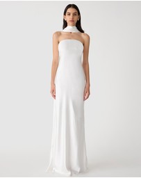 MISHA - Lilia Sash Neck Maxi Dress