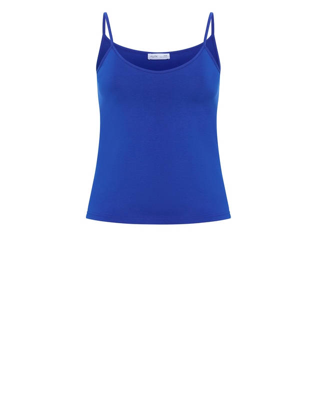 City Chic - Plus size Chloe Basic Cami - cerulean