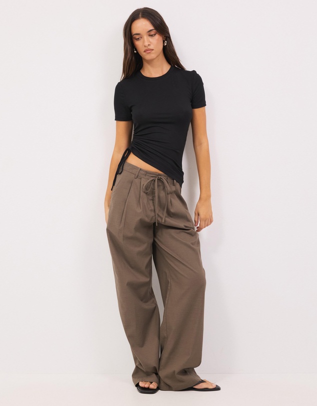 Calli - Noah Assymetric Drawstring Tee