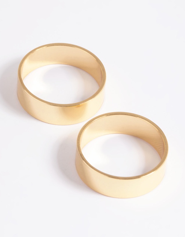 Lovisa - Gold Plated Cigar Band Ring