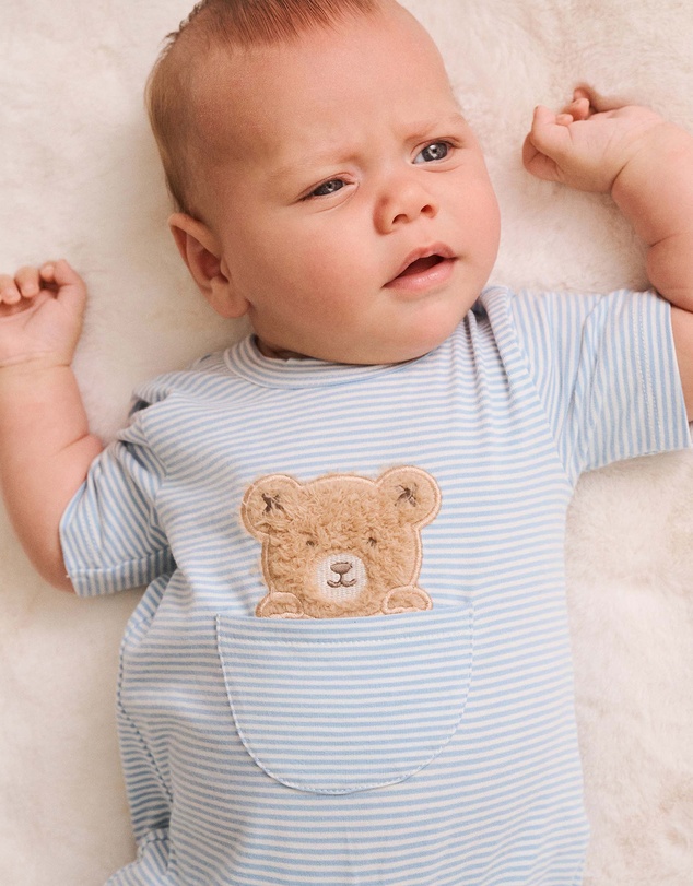 Huxbaby - Peekaboo Hux Stripe Bodysuit - Babies