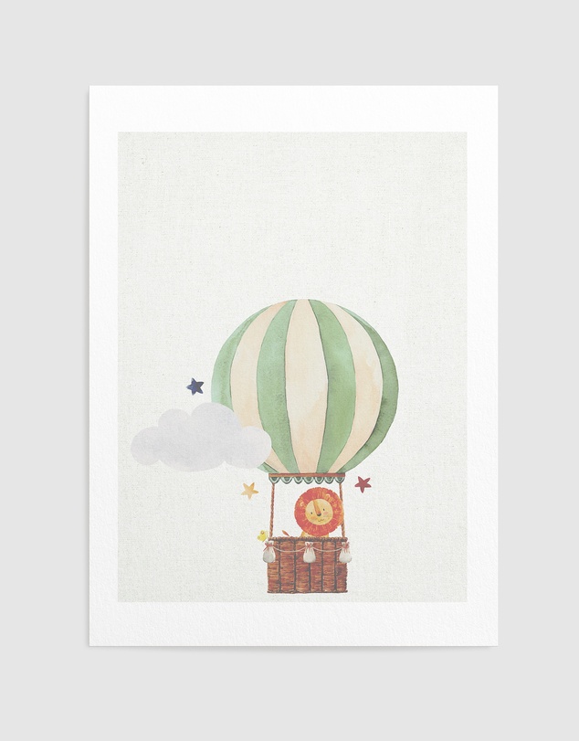 Olive et Oriel - Sky Friends On Linen I