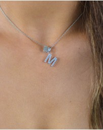 Georgini - Georgini Luxury Letters M Initial Pendant Silver