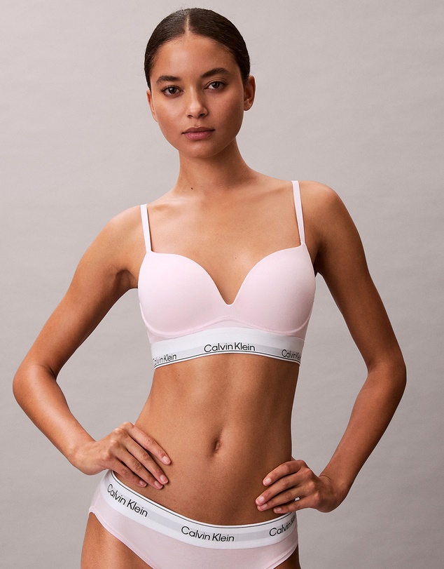 Calvin Klein - Icon Cotton Modal Push Up Plunge Bra