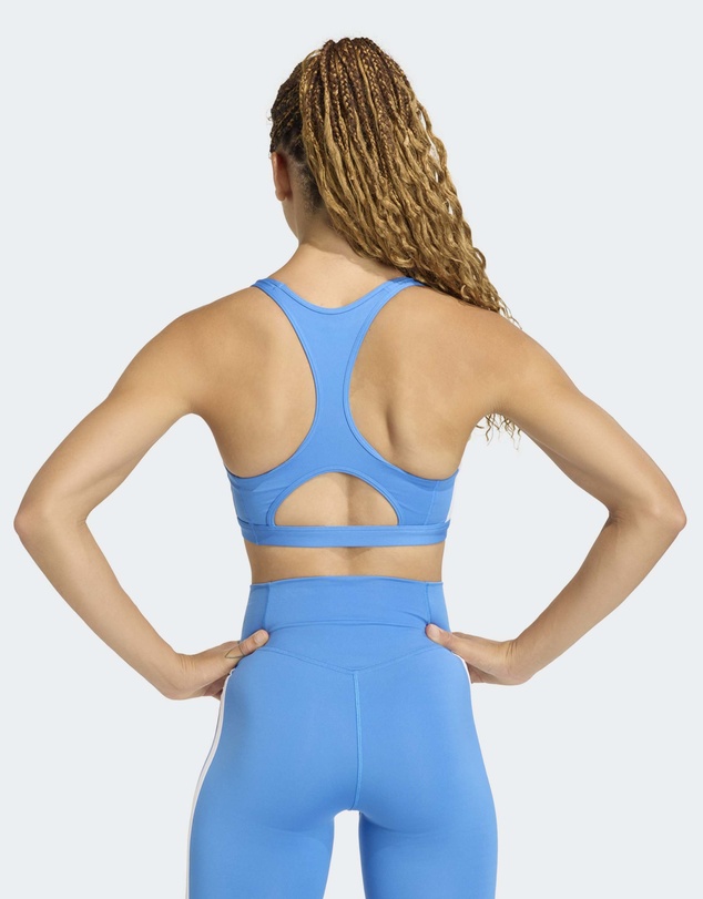 adidas Performance - Optime Essentials Workout 3-Stripes Medium Support Bra Womens