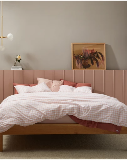 Sheet Society - Leo Washed Cotton Gingham Quilt Cover Set
