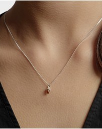 Karen Walker - Micro Acorn & Leaf Necklace