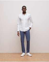 Trenery - Slim Fit Chino Pant in Dark Blue
