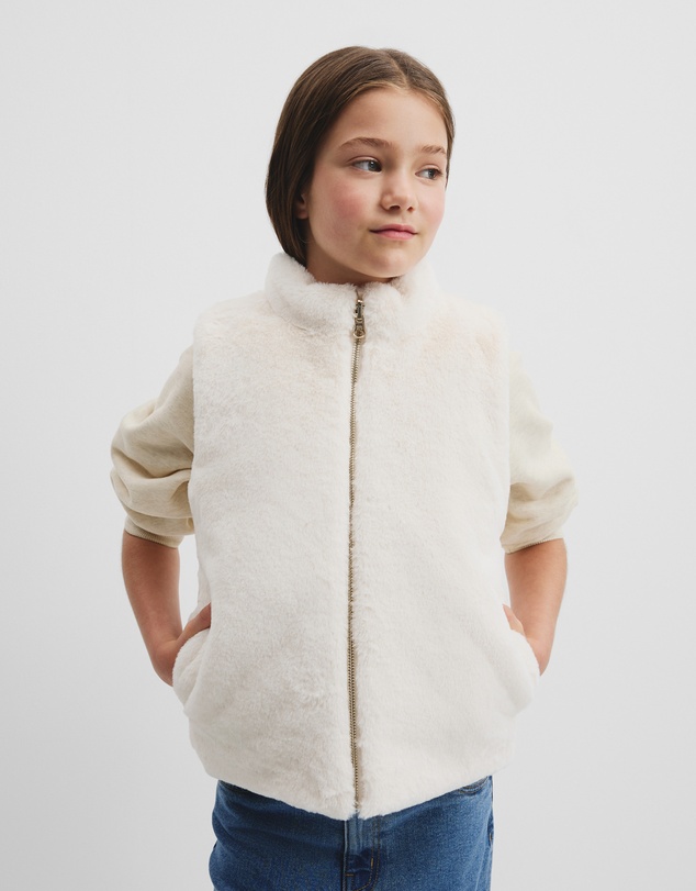 Country Road - Reverse Faux Fur Vest