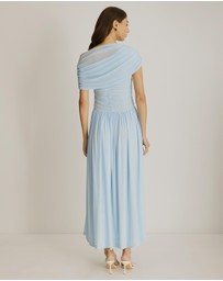 Atmos&Here - Winnie Off Shoulder Mesh Maxi Dress