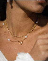 Ottoman Hands - Lyra Pearl Beaded Necklace
