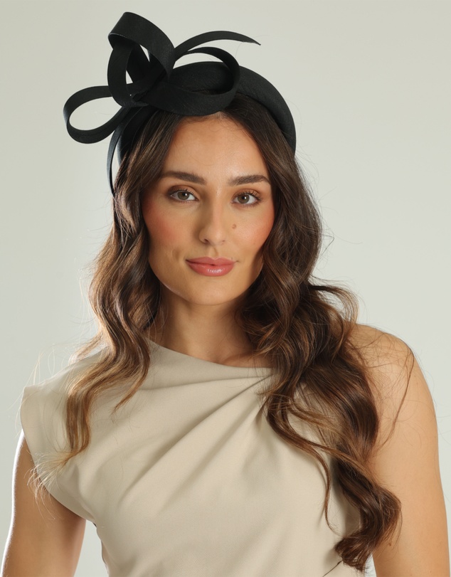 Morgan & Taylor - Mel Fascinator in Black