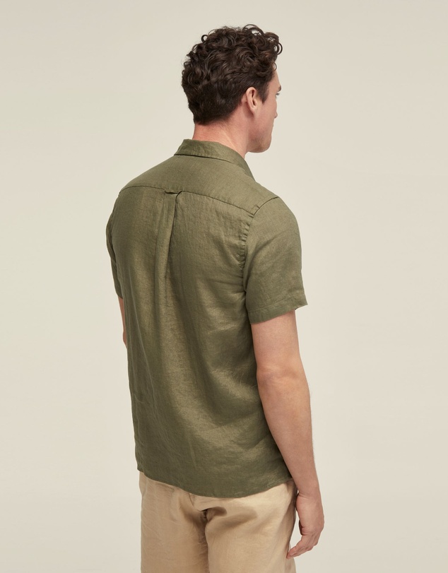 Oxford - Leyton Pure Linen Short Sleeve Shirt
