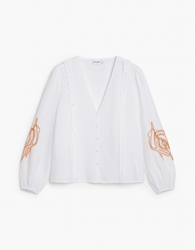 Desigual - Balloon Blouse With Leave