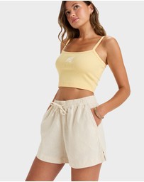 Roxy - Womens Lekeitio Break Mid Elastic Waist Shorts