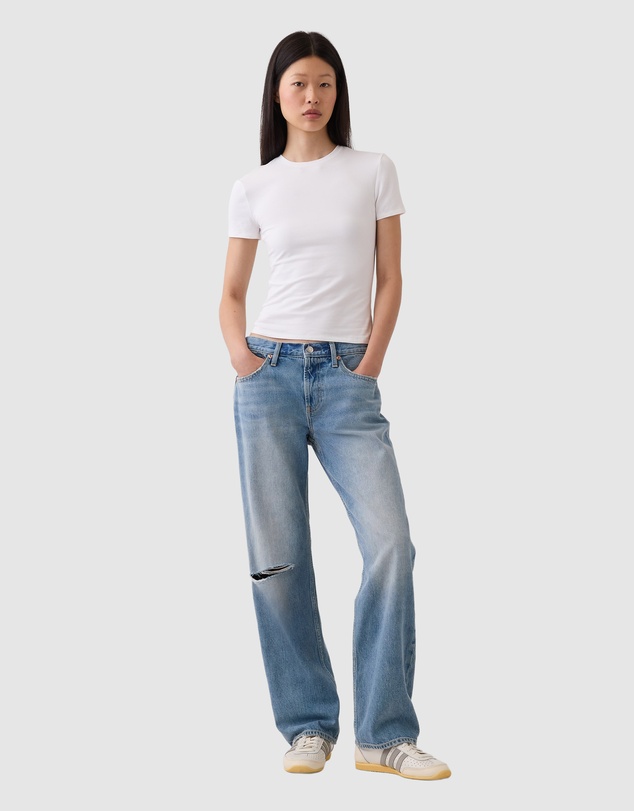 GAP - SS Closeknit Crew Top