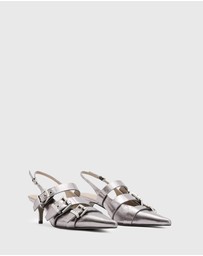 AllSaints - Grace Buckle Heels - Women's