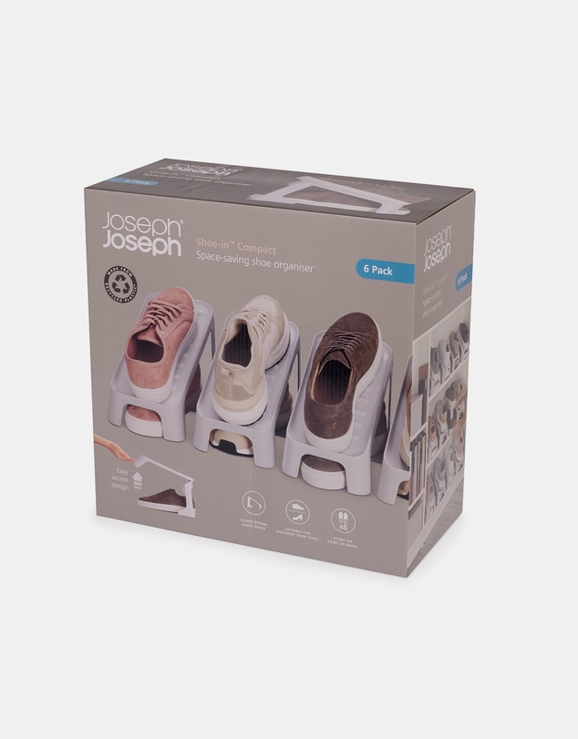 Joseph Joseph - Shoe-In™ Compact Space-saving Shoe Organiser (6 Pack)