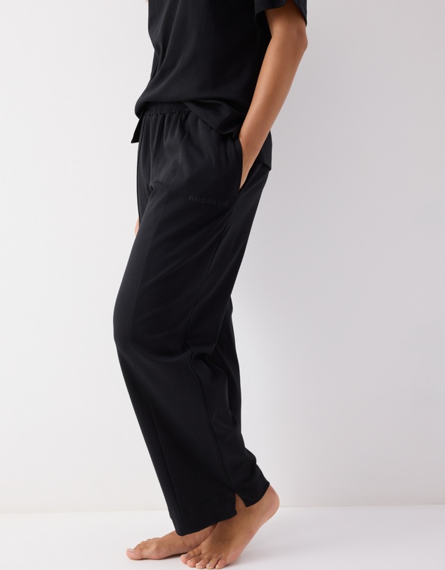 Wanderluxe Sleepwear - Grace Pants Black