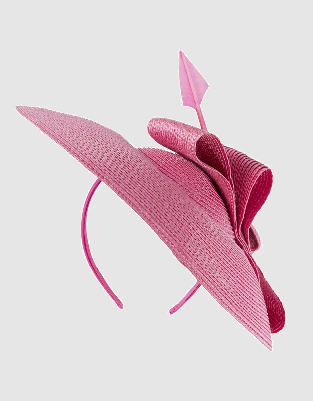 Max Alexander - Saucer Fuchsia Racing Fascinator Hat