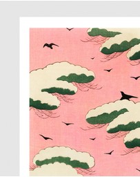 Inka Arthouse - Pink Clouds Japanese Art Print