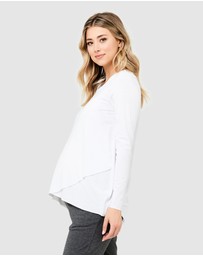 Ripe Maternity - Raw Edge Nursing Top