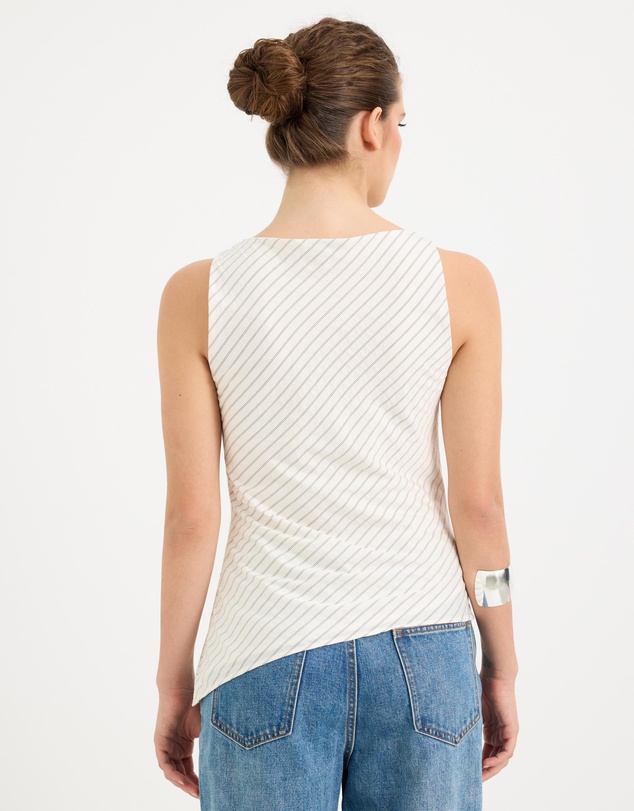 Calli - Frankie Stripe Cowl Neck Top