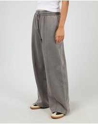 All About Eve - Aae Vintage Wide Leg Trackpant Charcoal