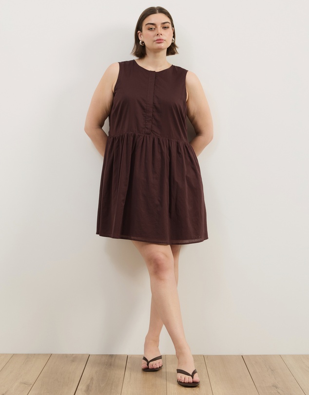 Atmos&Here Curvy - Dalia Cotton Voile Mini Dress