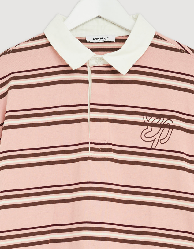 Revibe - Repaired ENA PELLY Rose RP Rugby Long Sleeve - ICONIC EXCLUSIVE - AU 12
