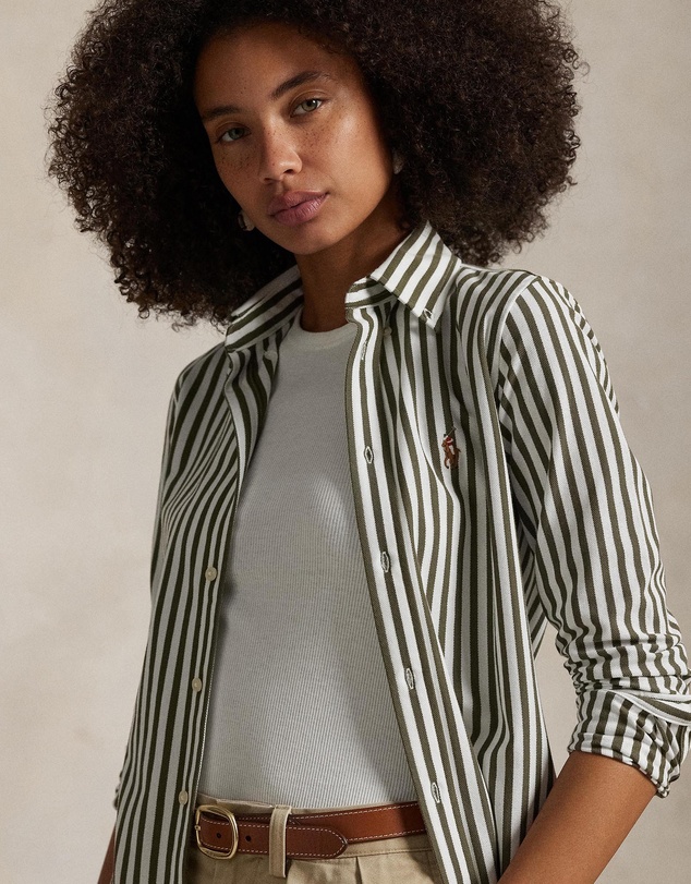 Polo Ralph Lauren - Striped Knit Oxford Cotton Shirt