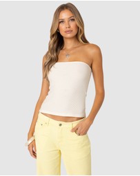EDIKTED - Albina Textured Tube Top