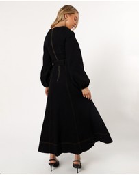 Petal & Pup - Mateo Long Sleeve Denim Dress - Black