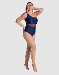 Leonisa - Radiant Padded One Shoulder Shaping One-Piece Swimsuit