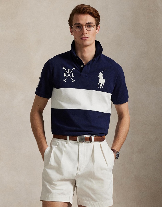 Polo Ralph Lauren - Custom Slim Fit Big Pony Mesh Polo Shirt
