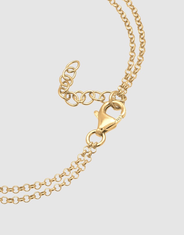 Elli Jewelry - Bracelet Heart Infinity 925 Sterling Silver Gold-Plated