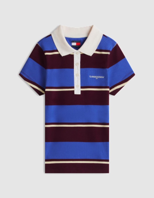 Tommy Jeans - Slim Script Rib Short Sleeve Polo