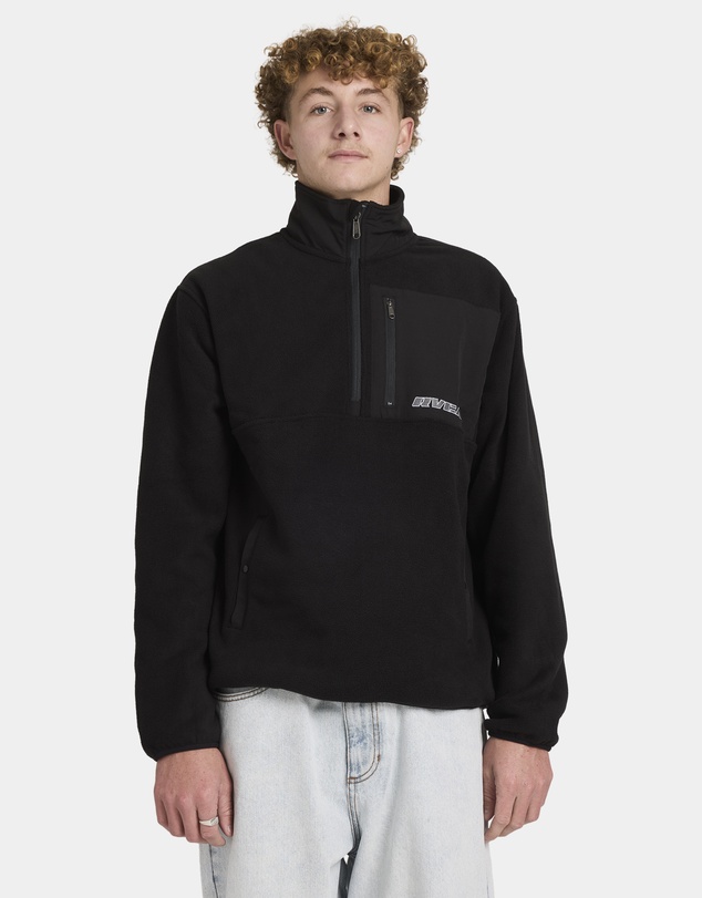 RVCA - Mens Go Mock Neck Fleece Jumper